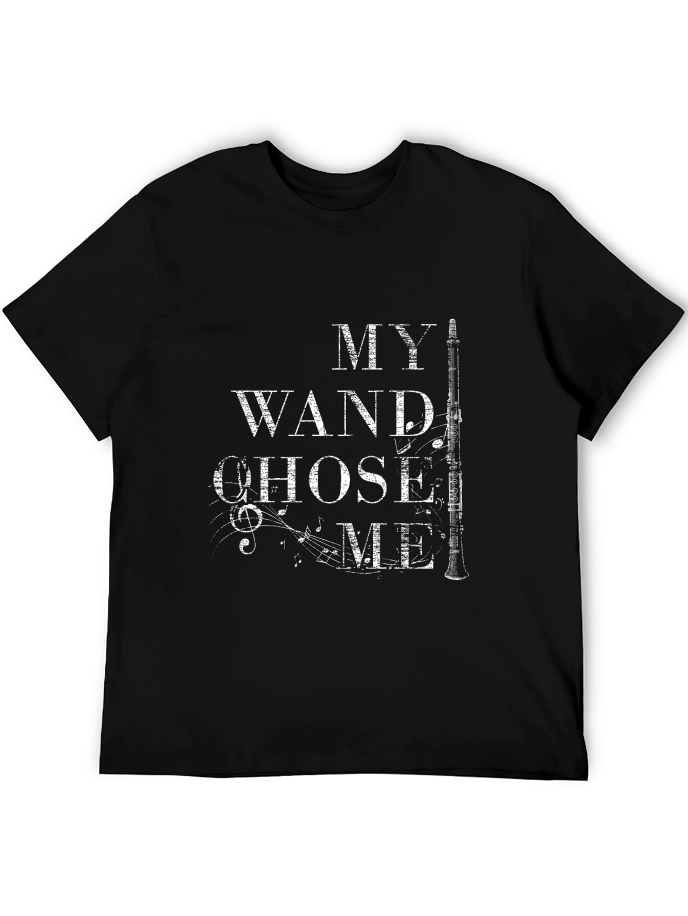 My Wand Chose Me Clarinet Music T-Shirt