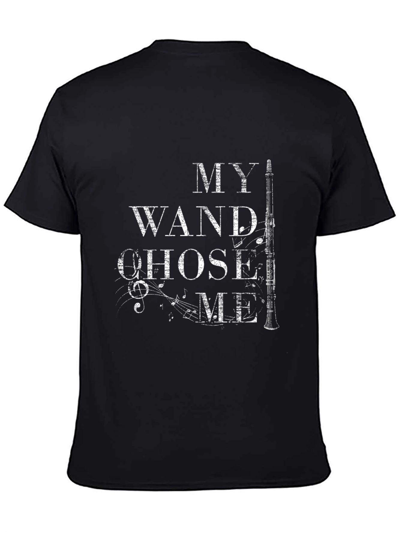 My Wand Chose Me Clarinet Music T-Shirt
