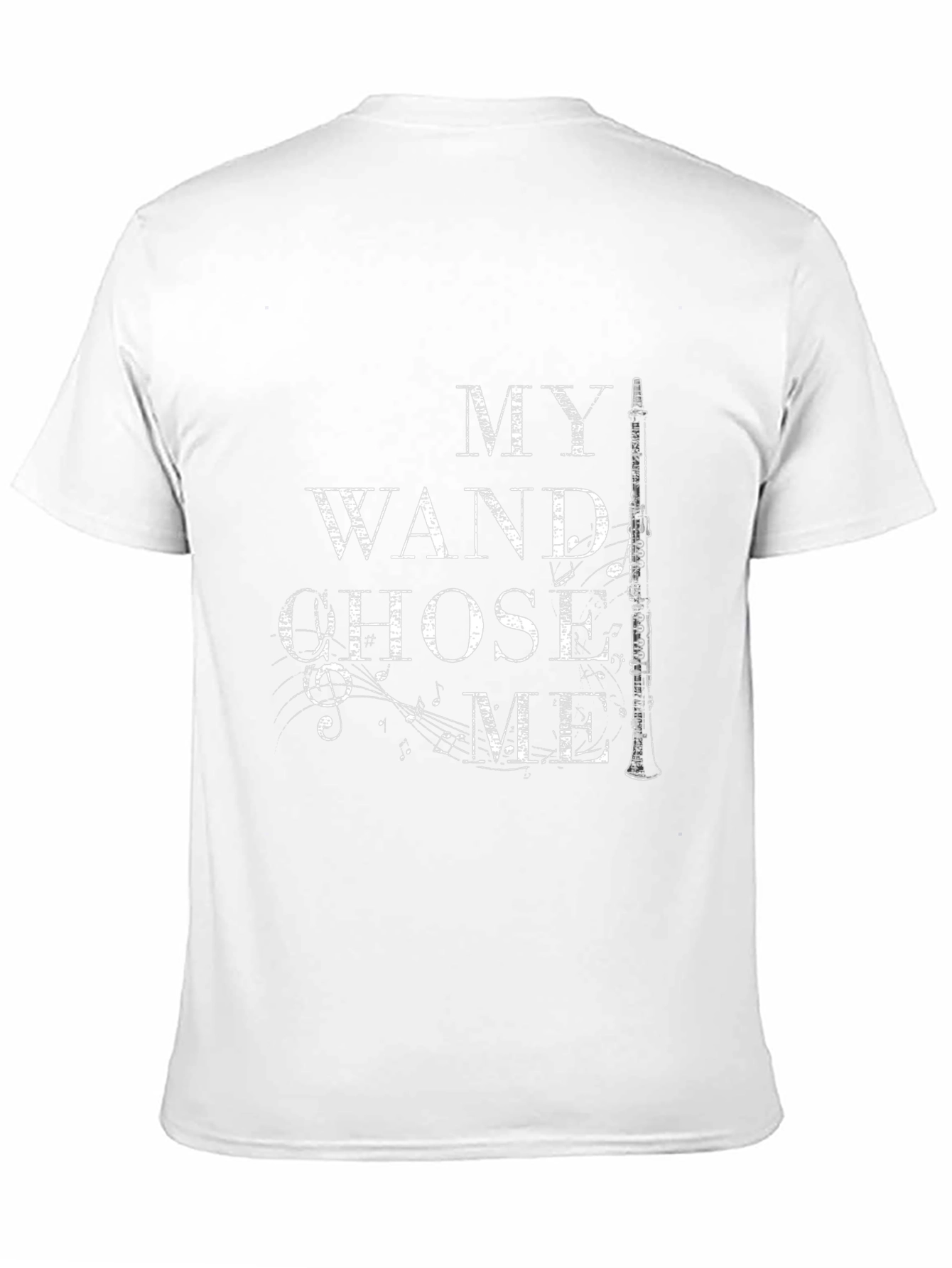 My Wand Chose Me Clarinet Music T-Shirt