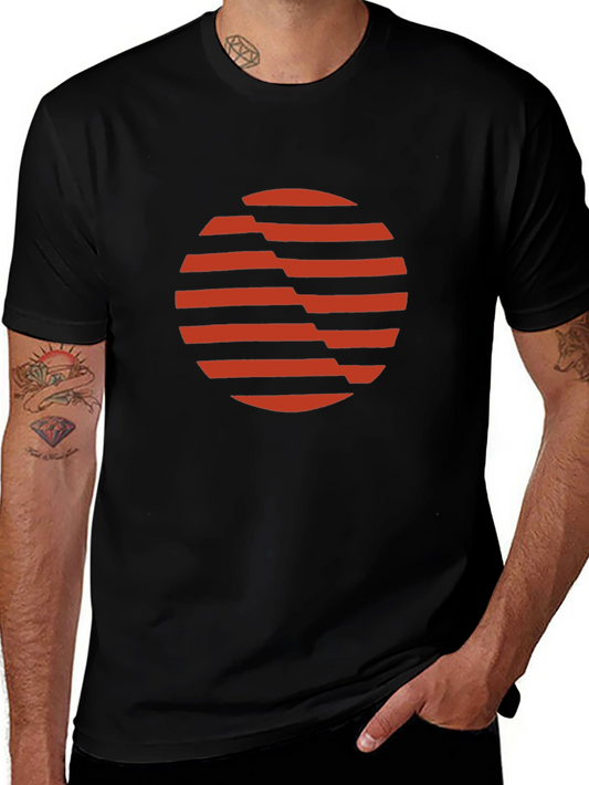 Abstract Graphic Print Mens T-Shirt