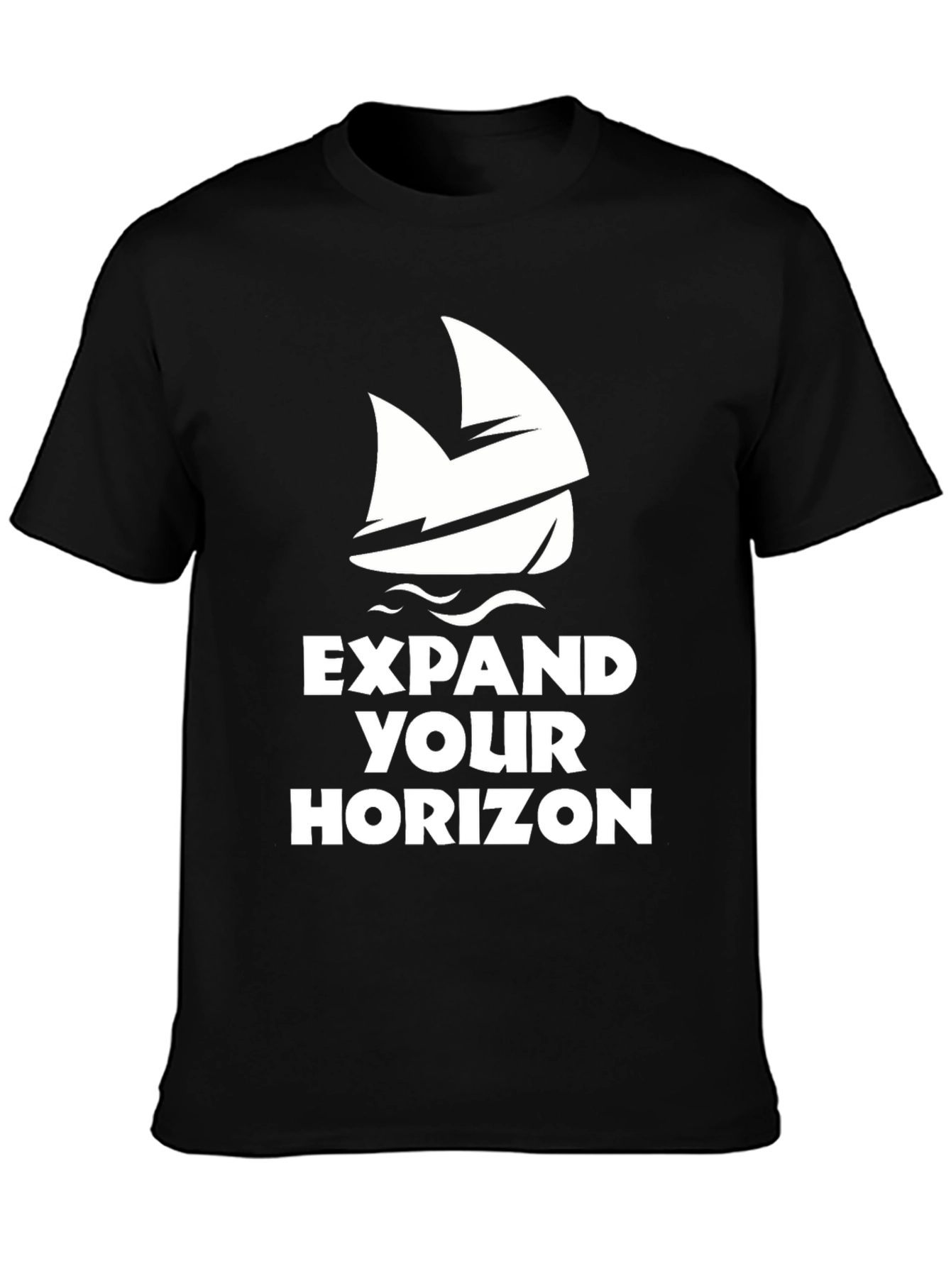 Expand Your Horizon Black Graphic Tee