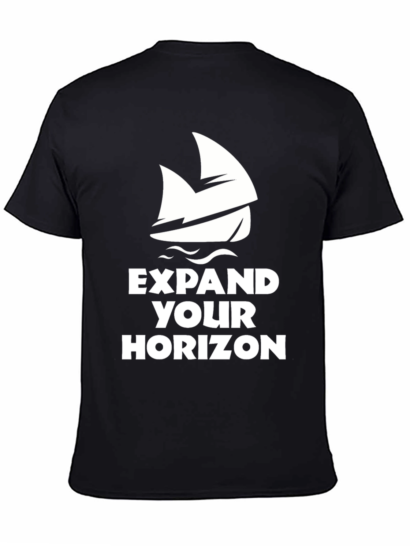 Expand Your Horizon Black Graphic Tee