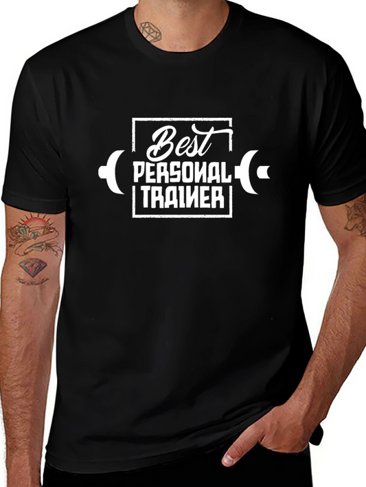 Best Personal Trainer Black T-Shirt Fitness Gym Gift