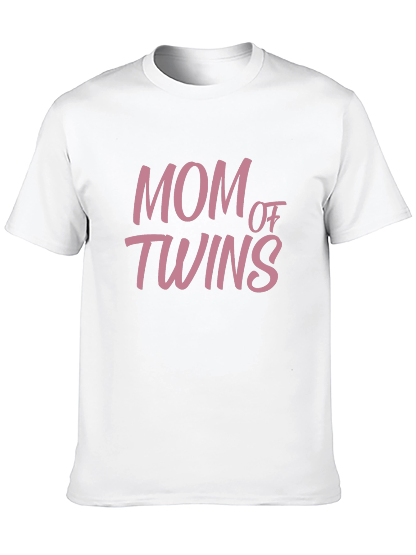 Mom of Twins Graphic T-Shirt - Black Casual Tee