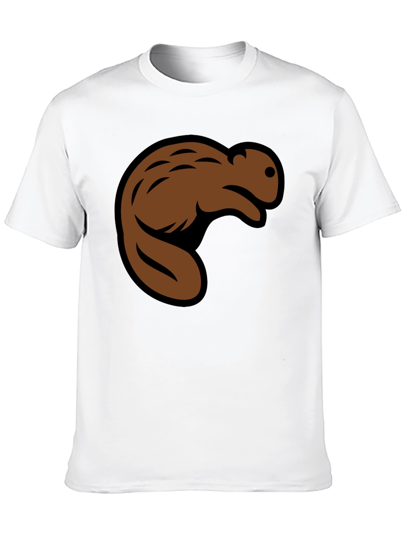 Beaver Graphic Black T-Shirt
