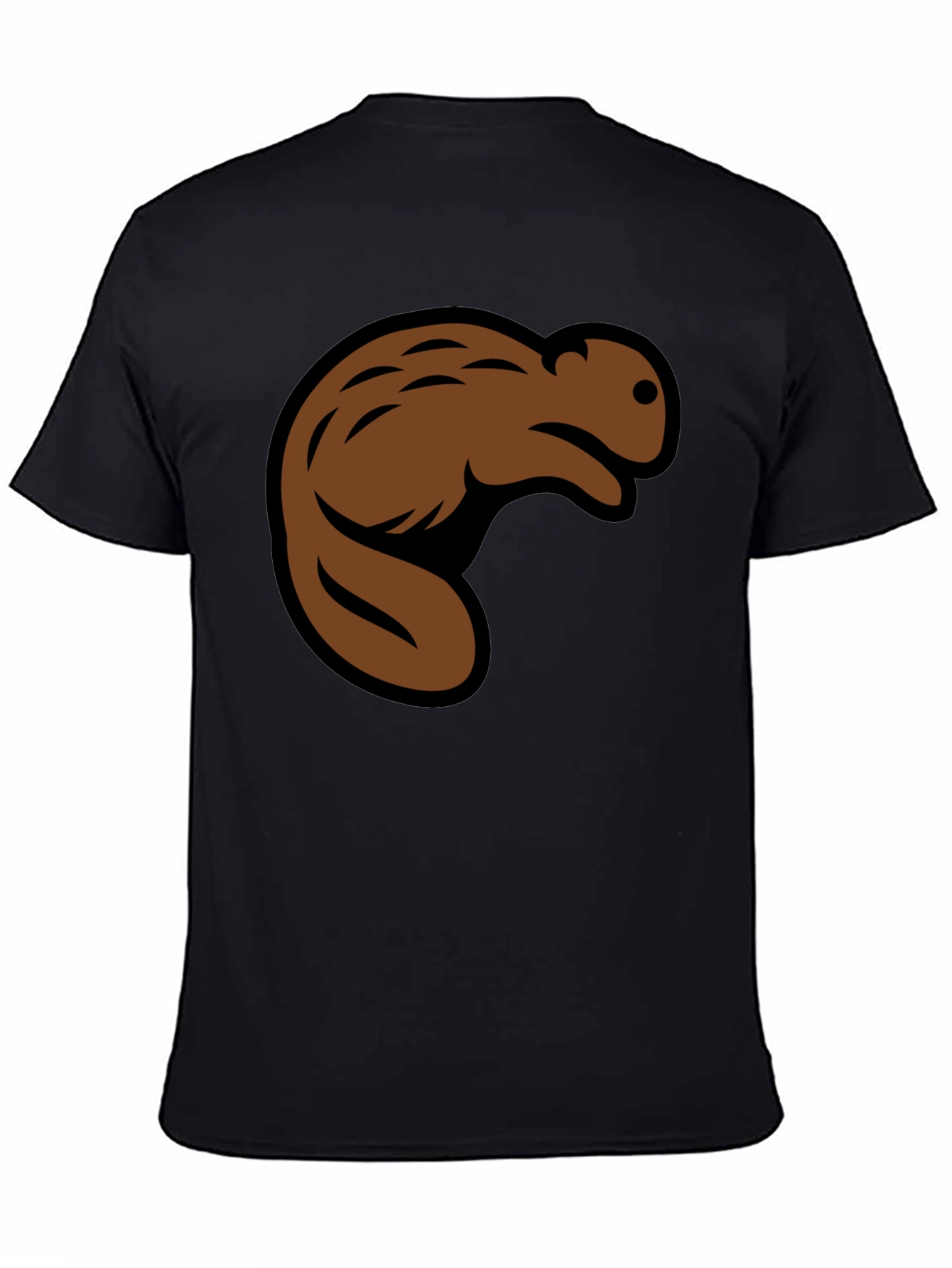 Beaver Graphic Black T-Shirt