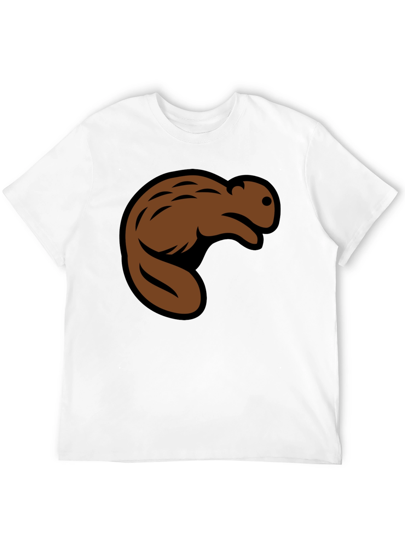 Beaver Graphic Black T-Shirt