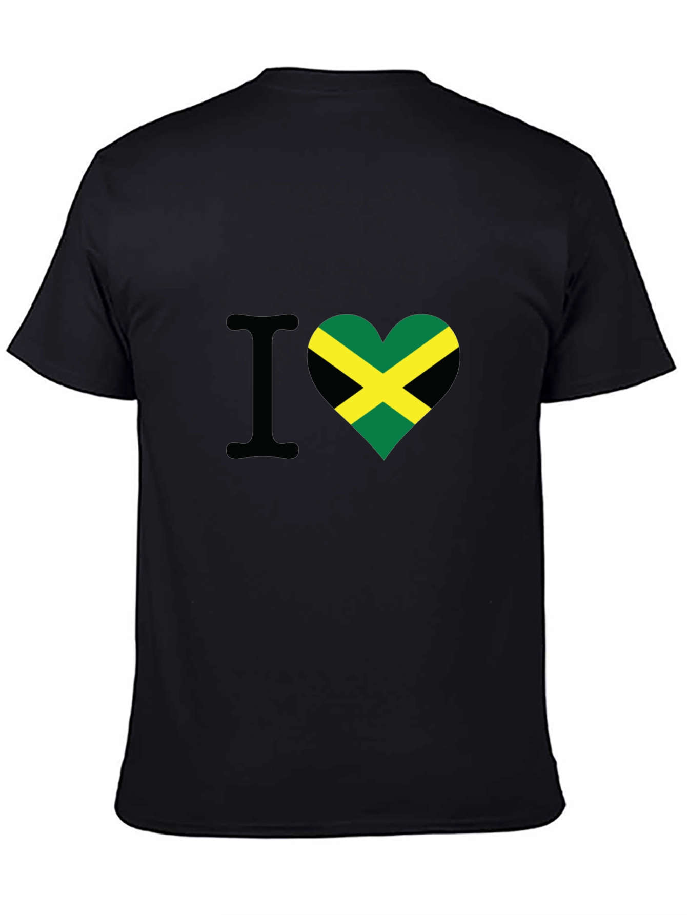 I Love Jamaica Heart Flag T-Shirt
