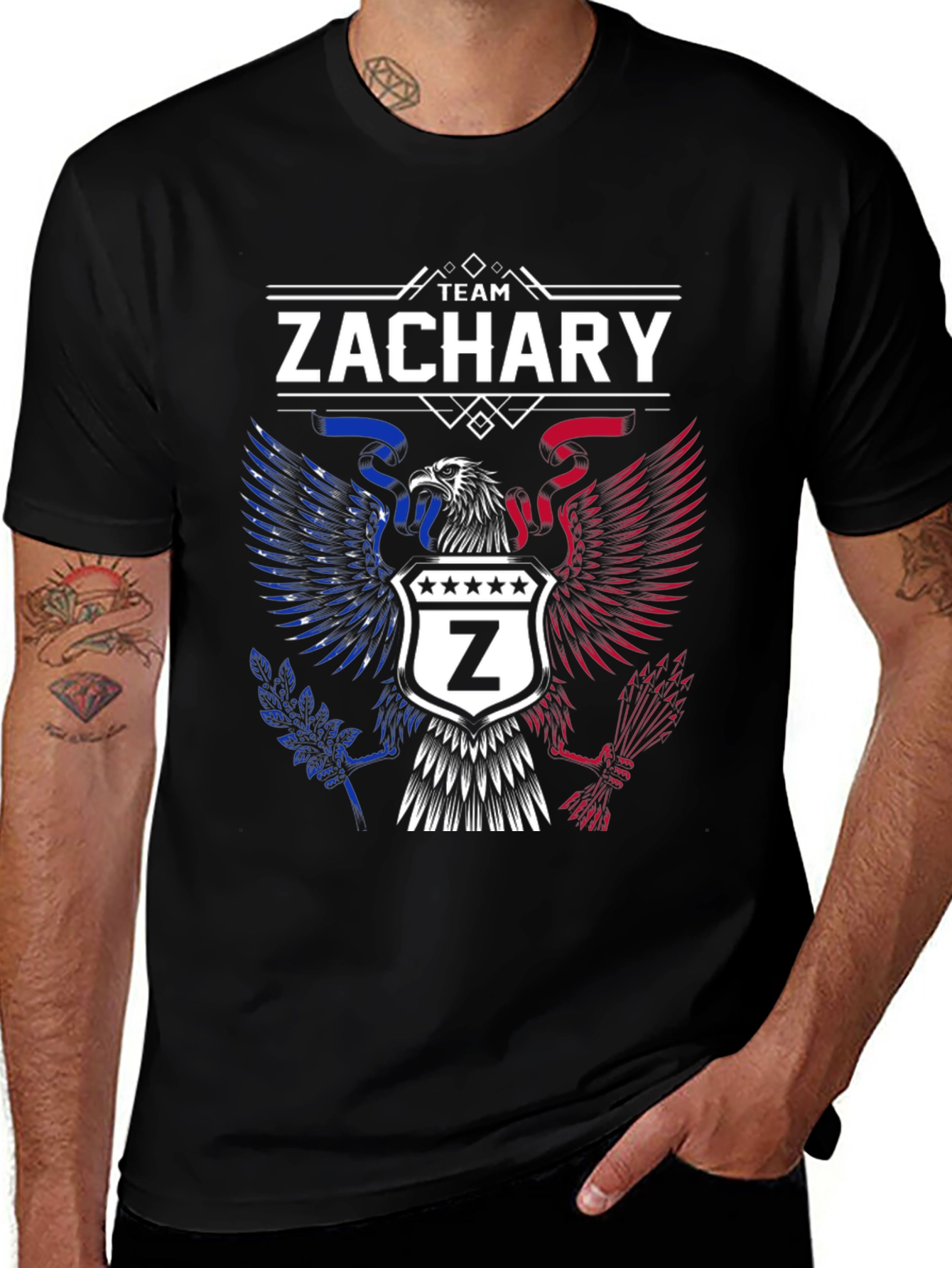 Team Zachary Eagle Patriotic T-Shirt