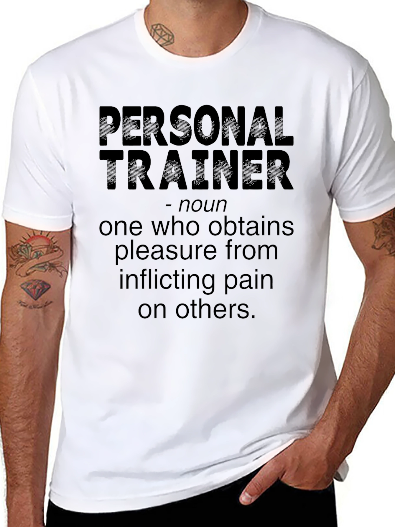 Personal Trainer Definition Black Tee