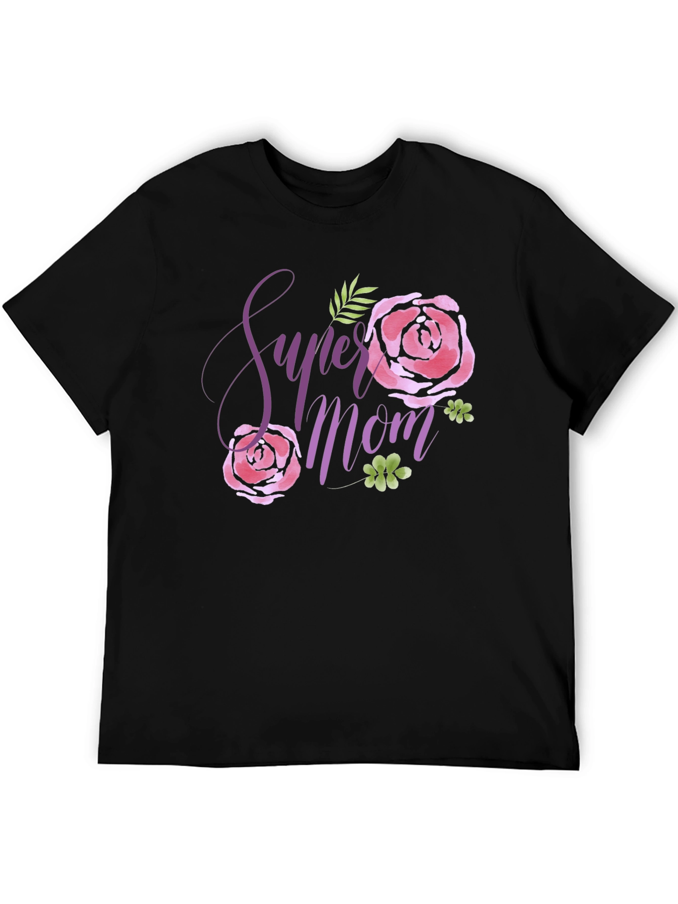 Super Mom Floral Graphic T-Shirt