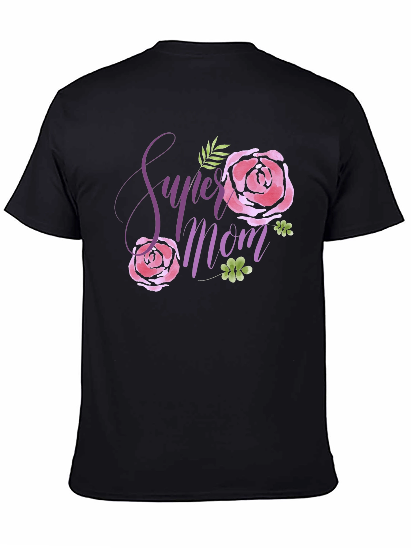Super Mom Floral Graphic T-Shirt