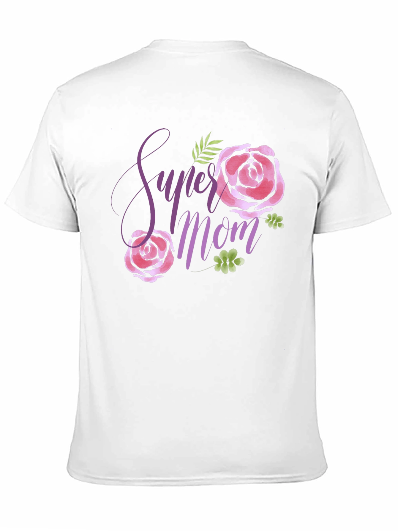 Super Mom Floral Graphic T-Shirt
