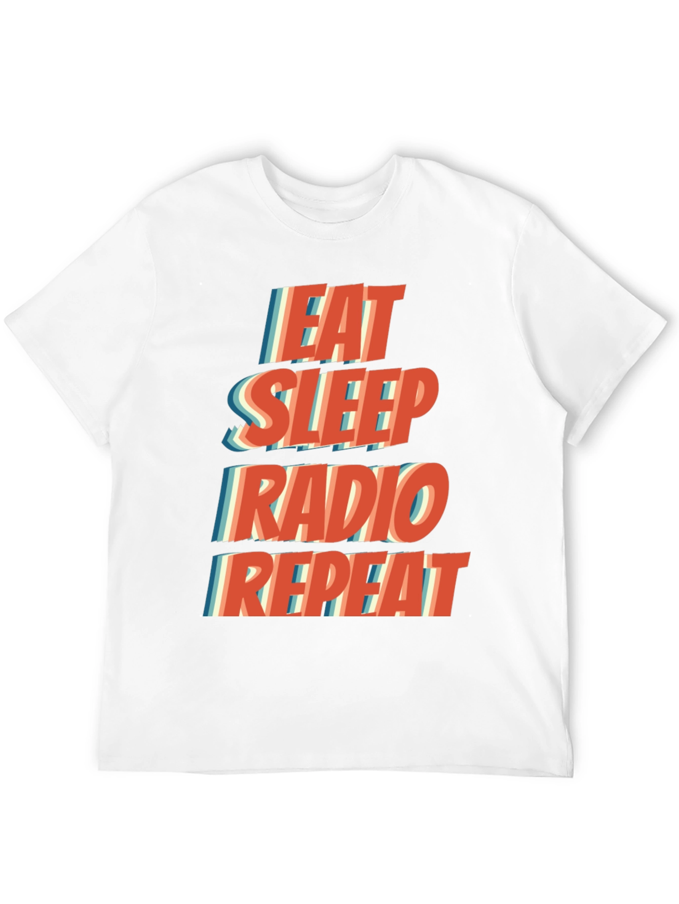 Eat Sleep Radio Repeat Graphic T-Shirt