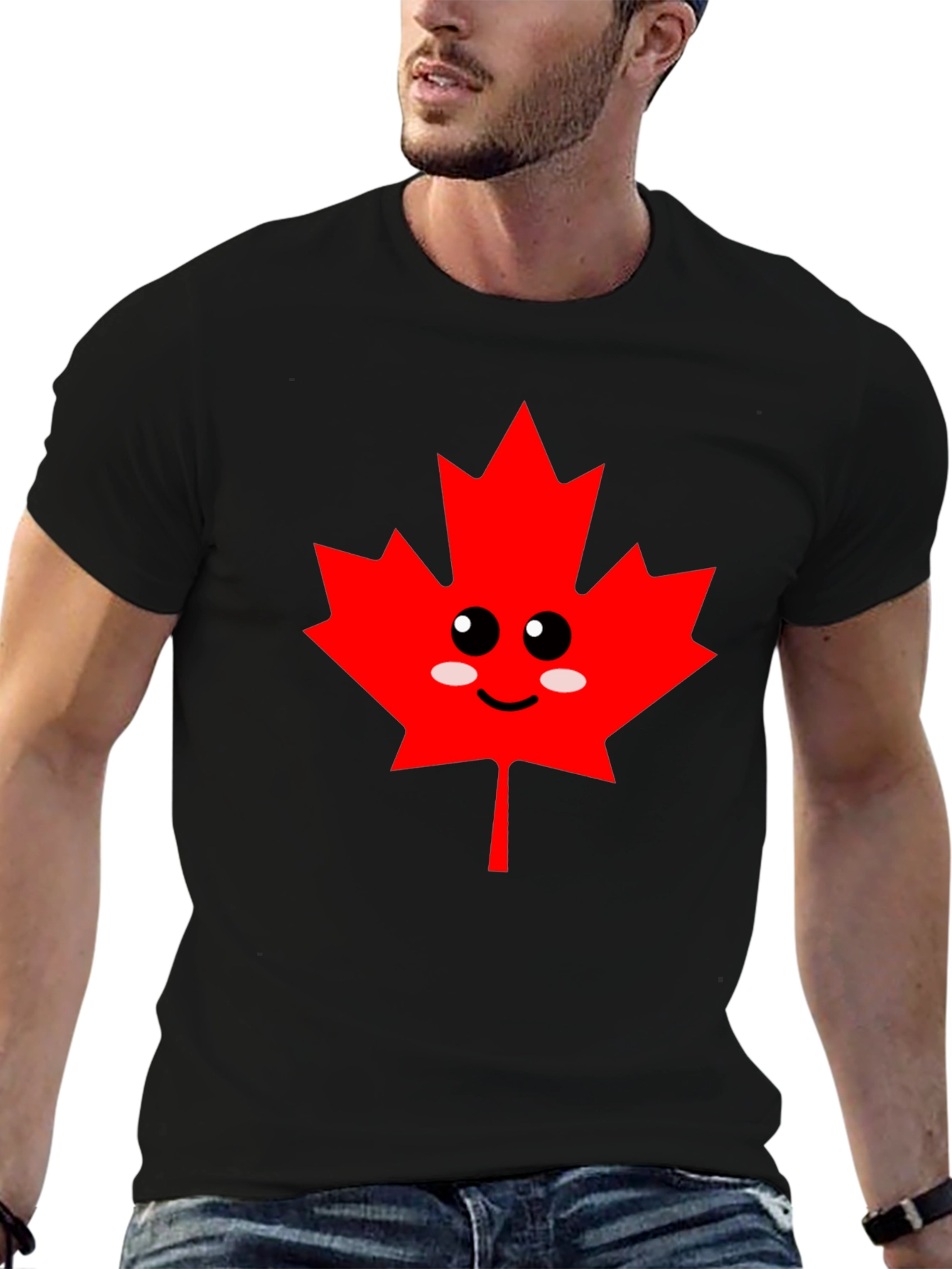 Cute Canadian Maple Leaf Graphic Tee