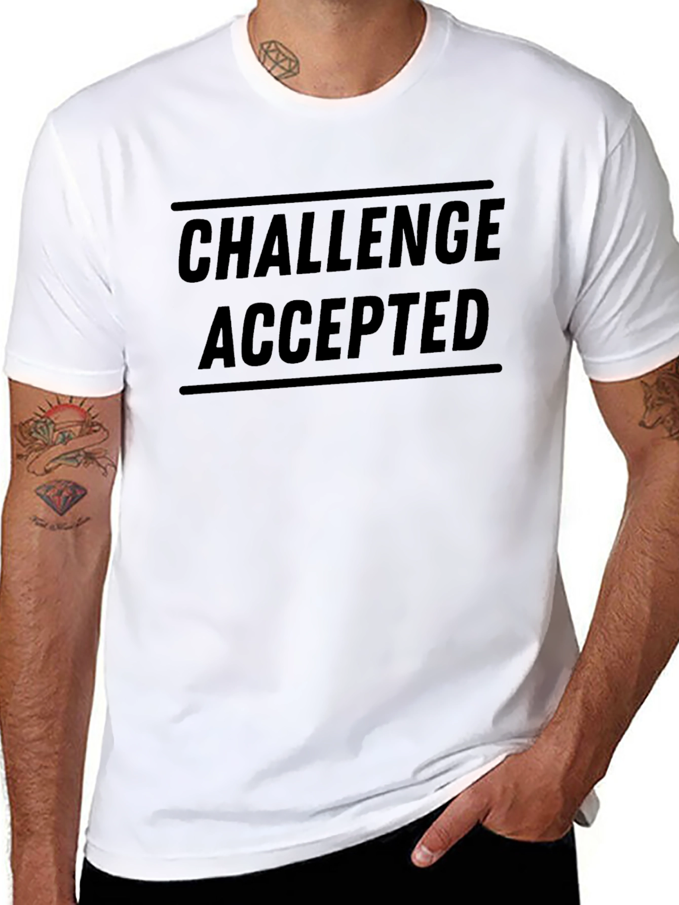 Challenge Accepted Black T-Shirt