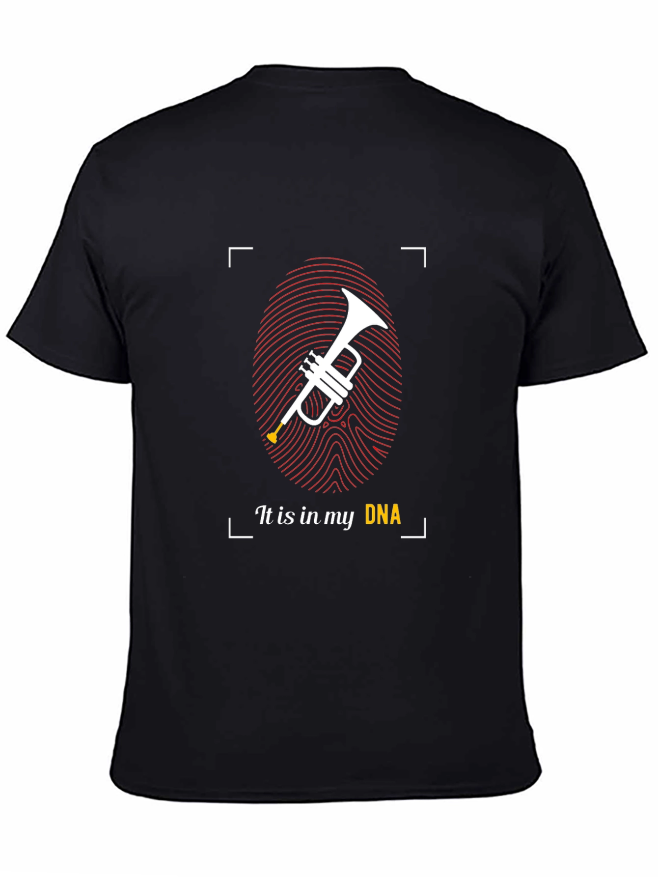 Trumpet DNA Graphic Tee - Musicians Black T-Shirt