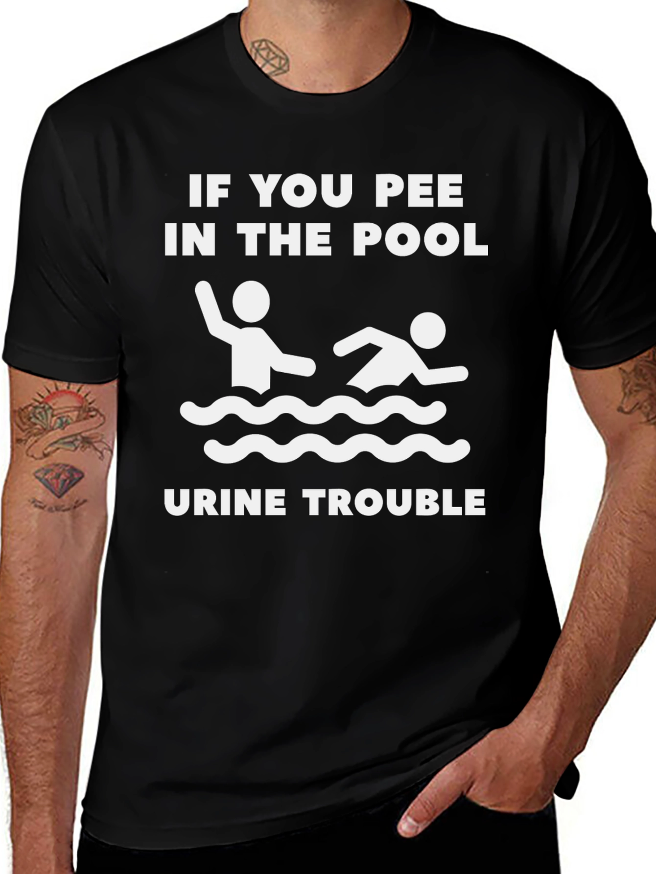 Funny Pool Pee T-Shirt - Urine Trouble