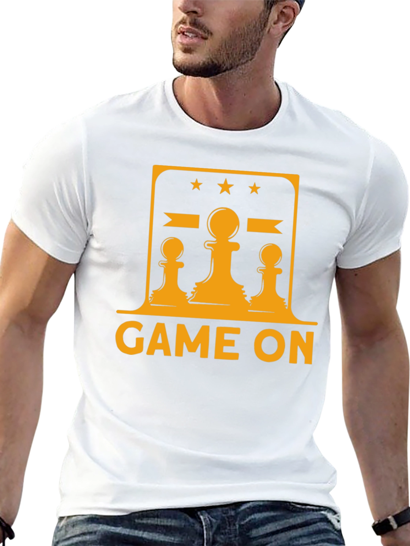 Game On Chess T-Shirt - Black Graphic Tee
