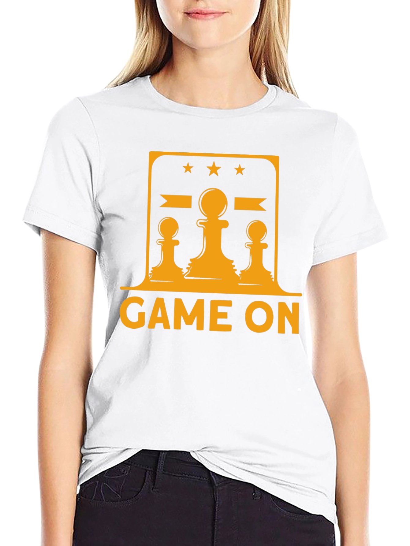 Game On Chess T-Shirt - Black Graphic Tee