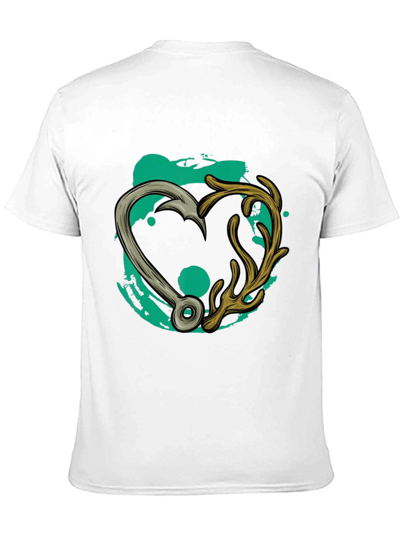 Fishing & Hunting Love T-Shirt: Hook Meets Antler Tee