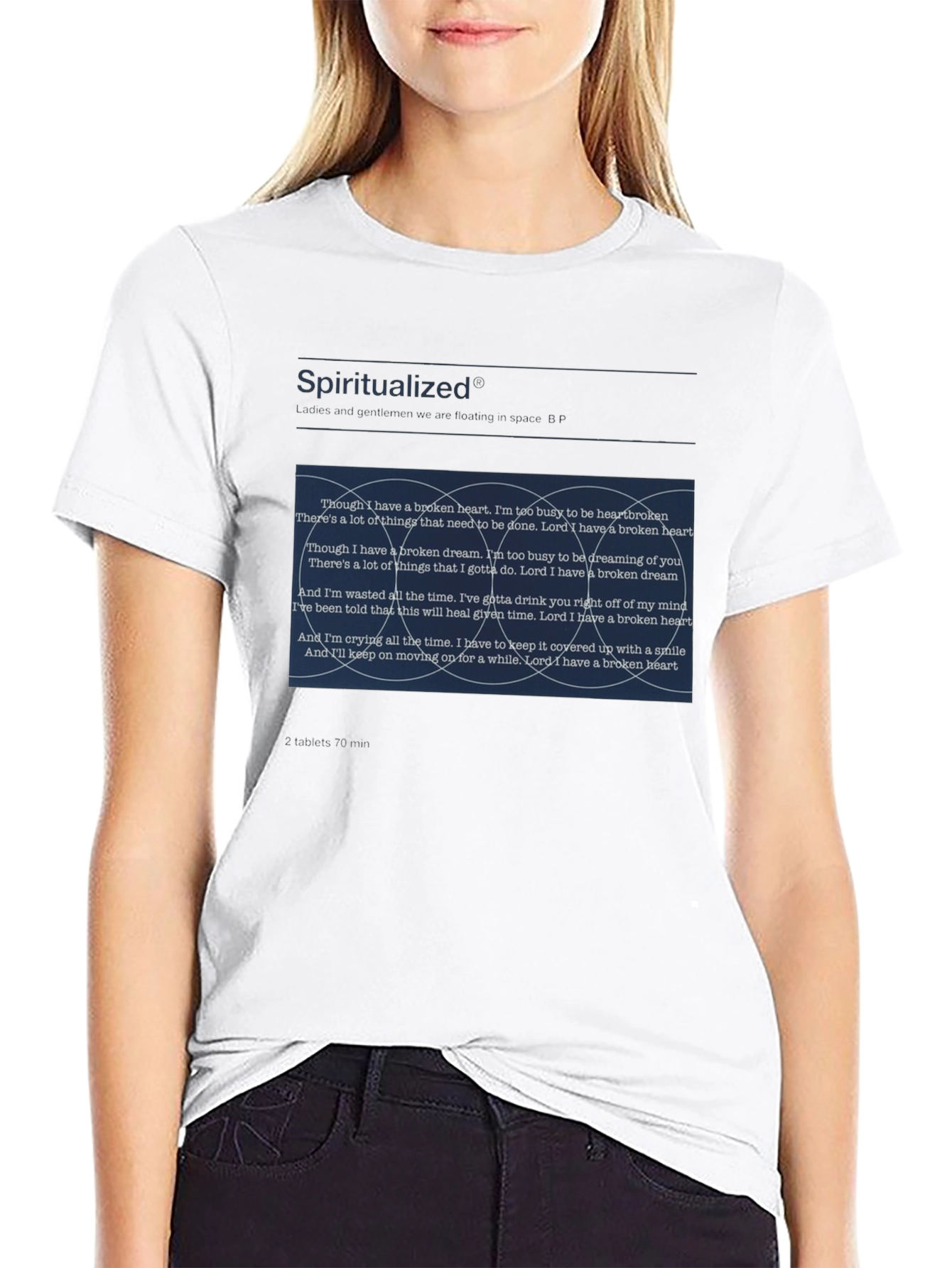 Spiritualized Band Album Cover Black T-Shirt
