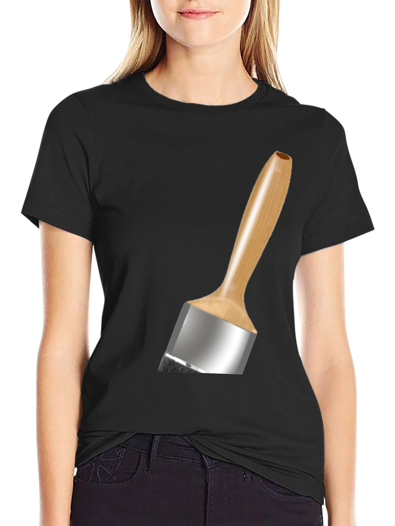 Paint Brush T-Shirt - Artistic Novelty Tee
