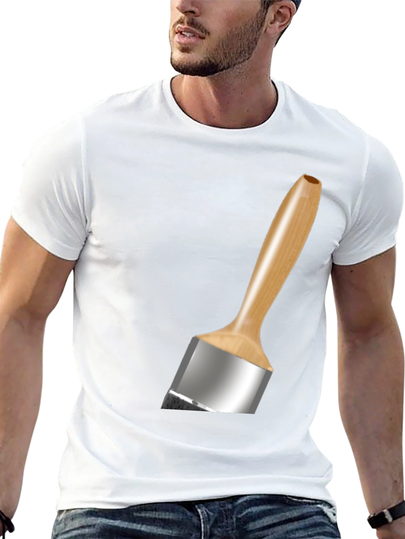 Paint Brush T-Shirt - Artistic Novelty Tee