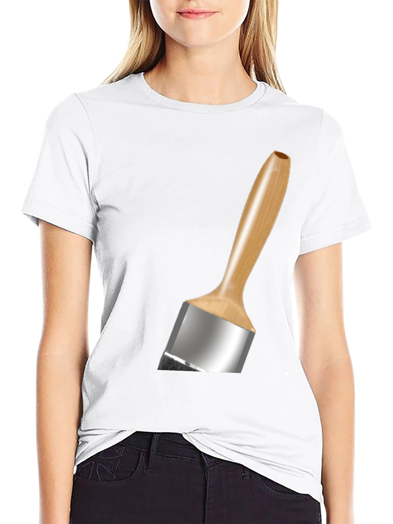 Paint Brush T-Shirt - Artistic Novelty Tee