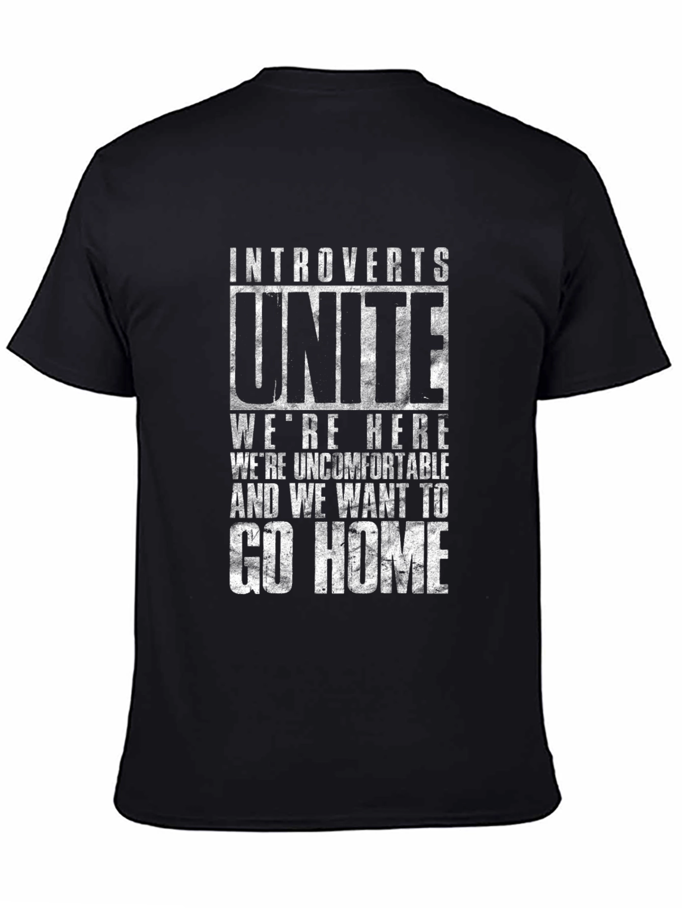 Introvert Unite Graphic Tee - Black