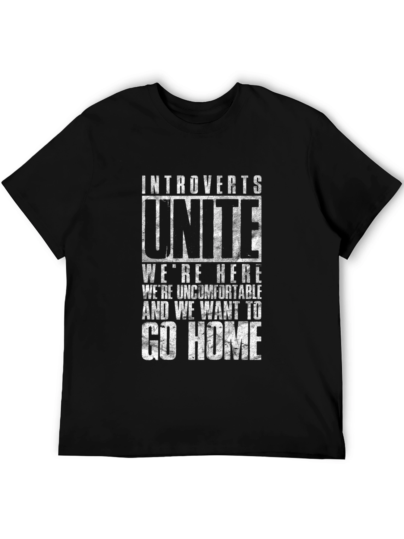 Introvert Unite Graphic Tee - Black