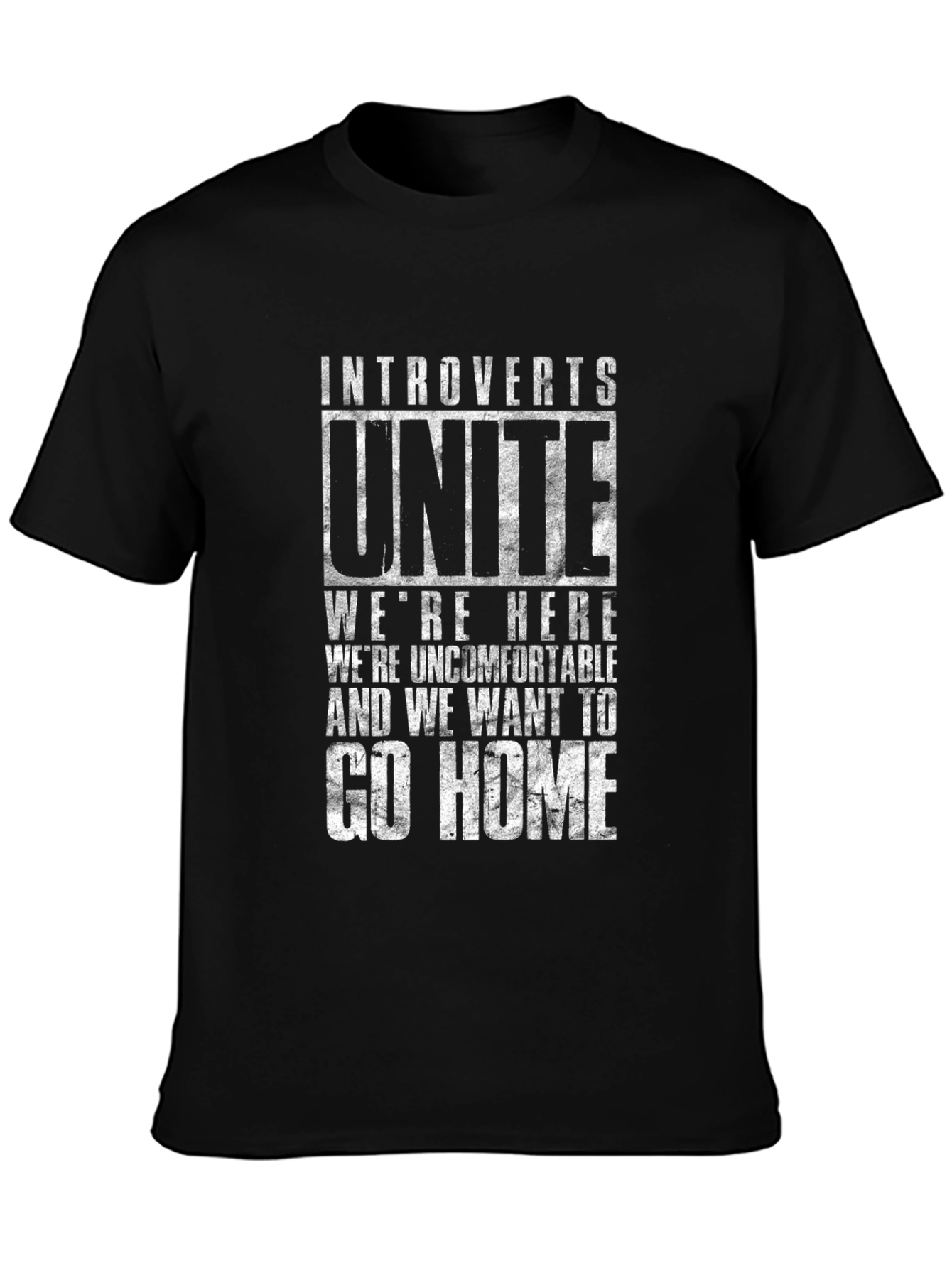 Introvert Unite Graphic Tee - Black