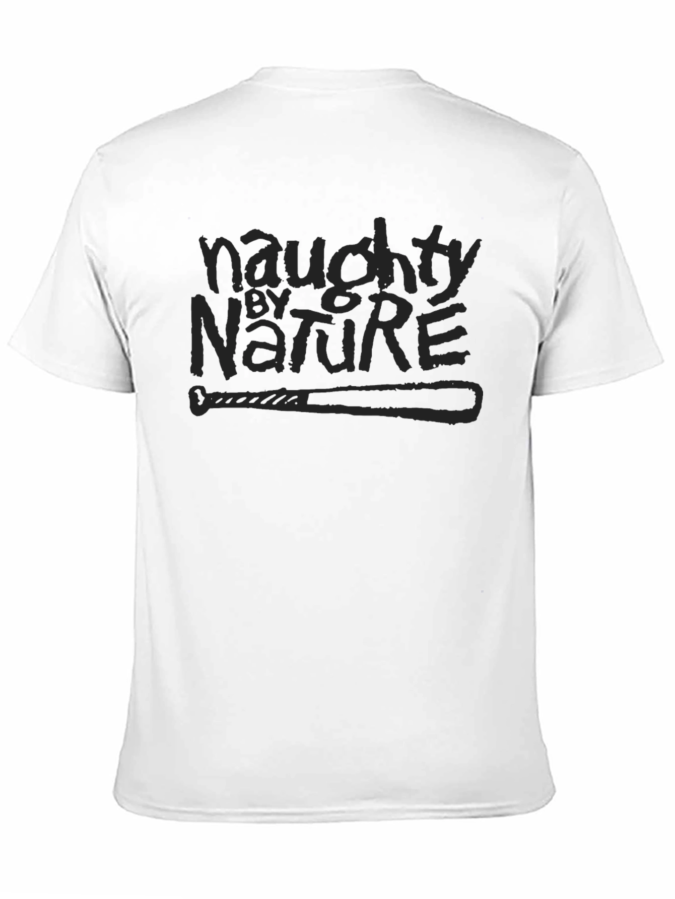 Naughty by Nature Graphic Tee - Black Cotton T-Shirt