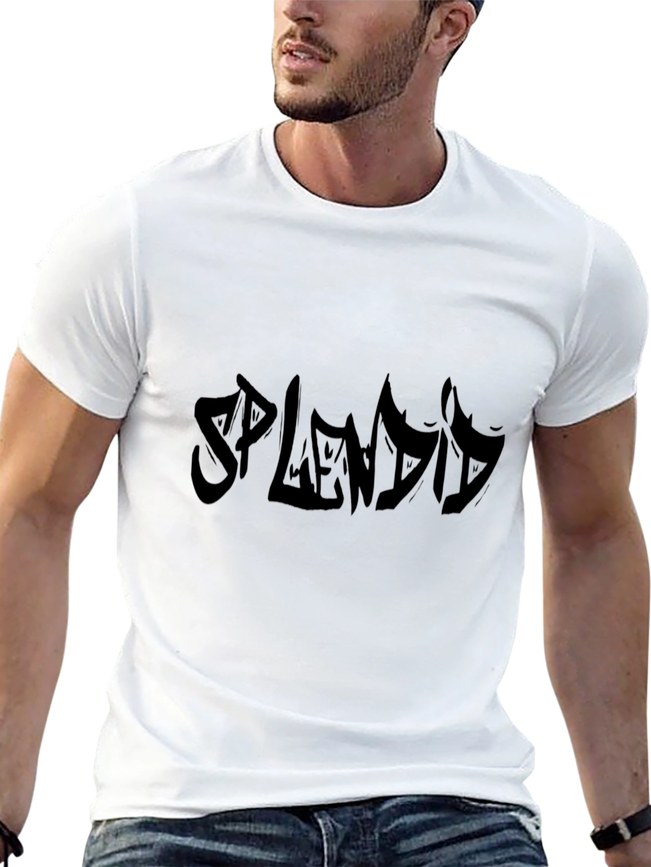 Splendid Black Graphic Tee - Stylish Casual Wear