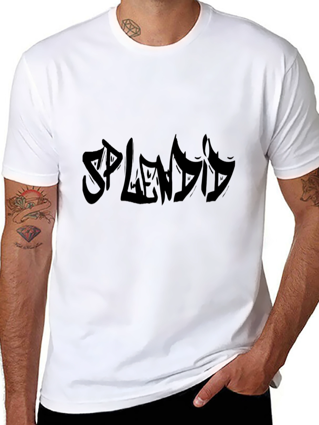 Splendid Black Graphic Tee - Stylish Casual Wear
