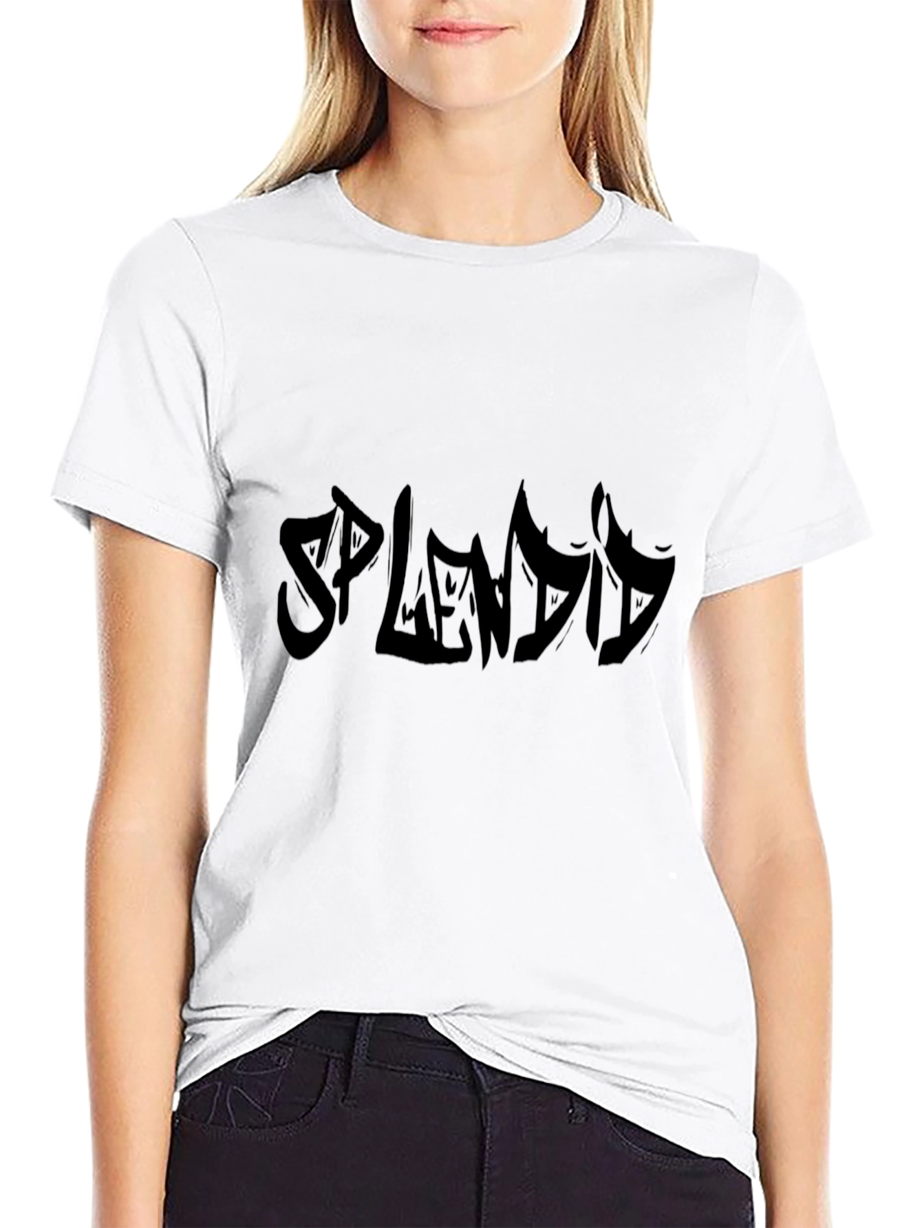 Splendid Black Graphic Tee - Stylish Casual Wear