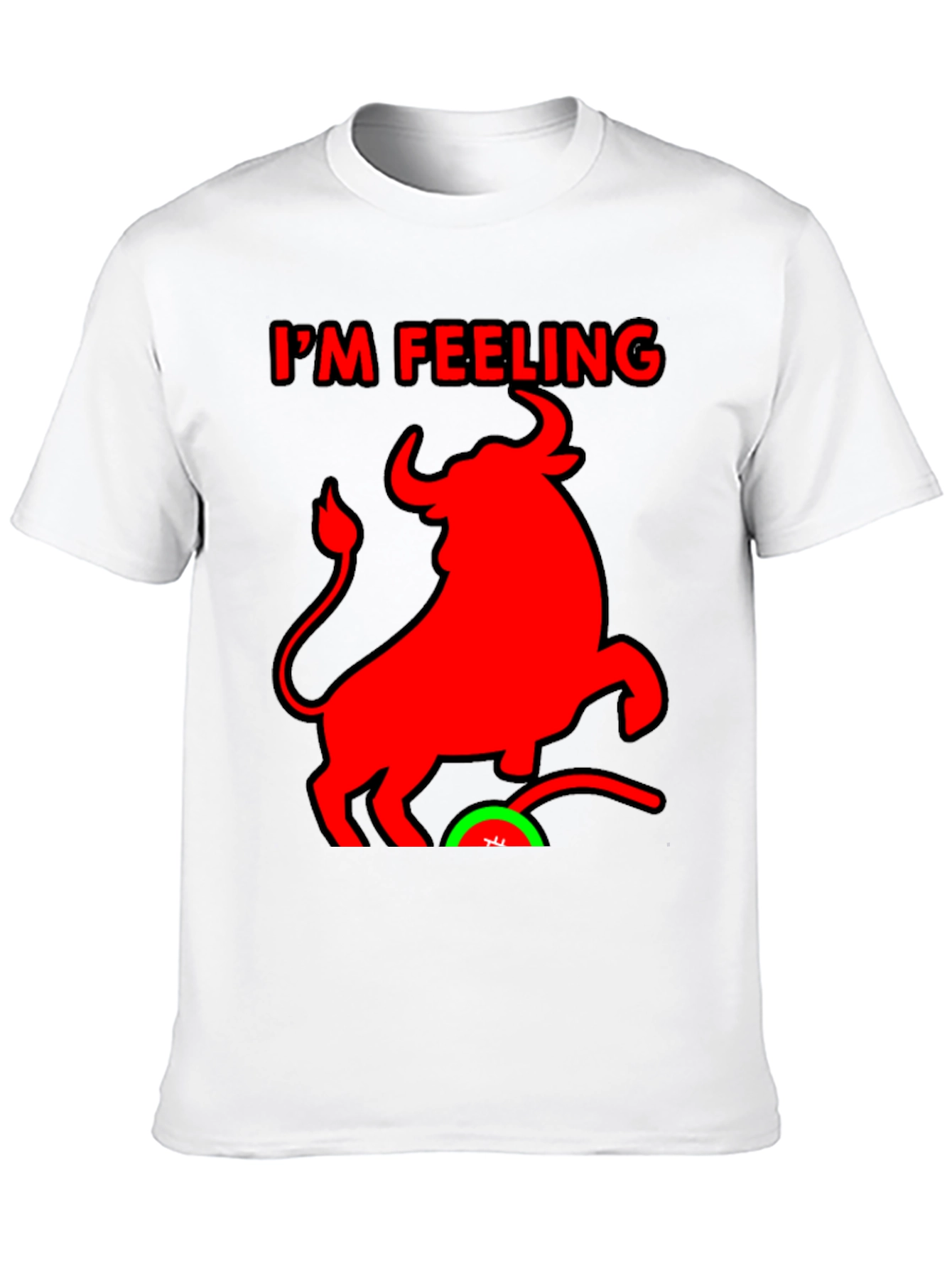 Im Feeling Bullish Black T-Shirt
