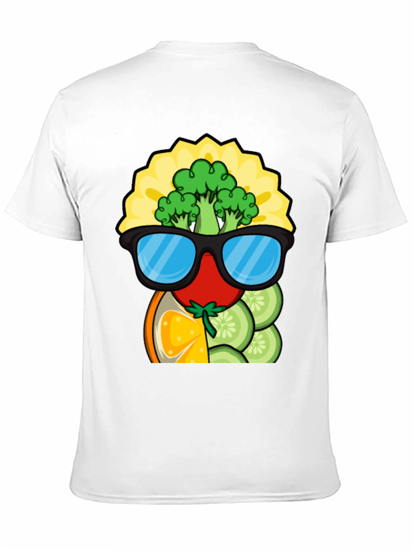 Funky Fruits & Veggies T-Shirt - Quirky Graphic Tee
