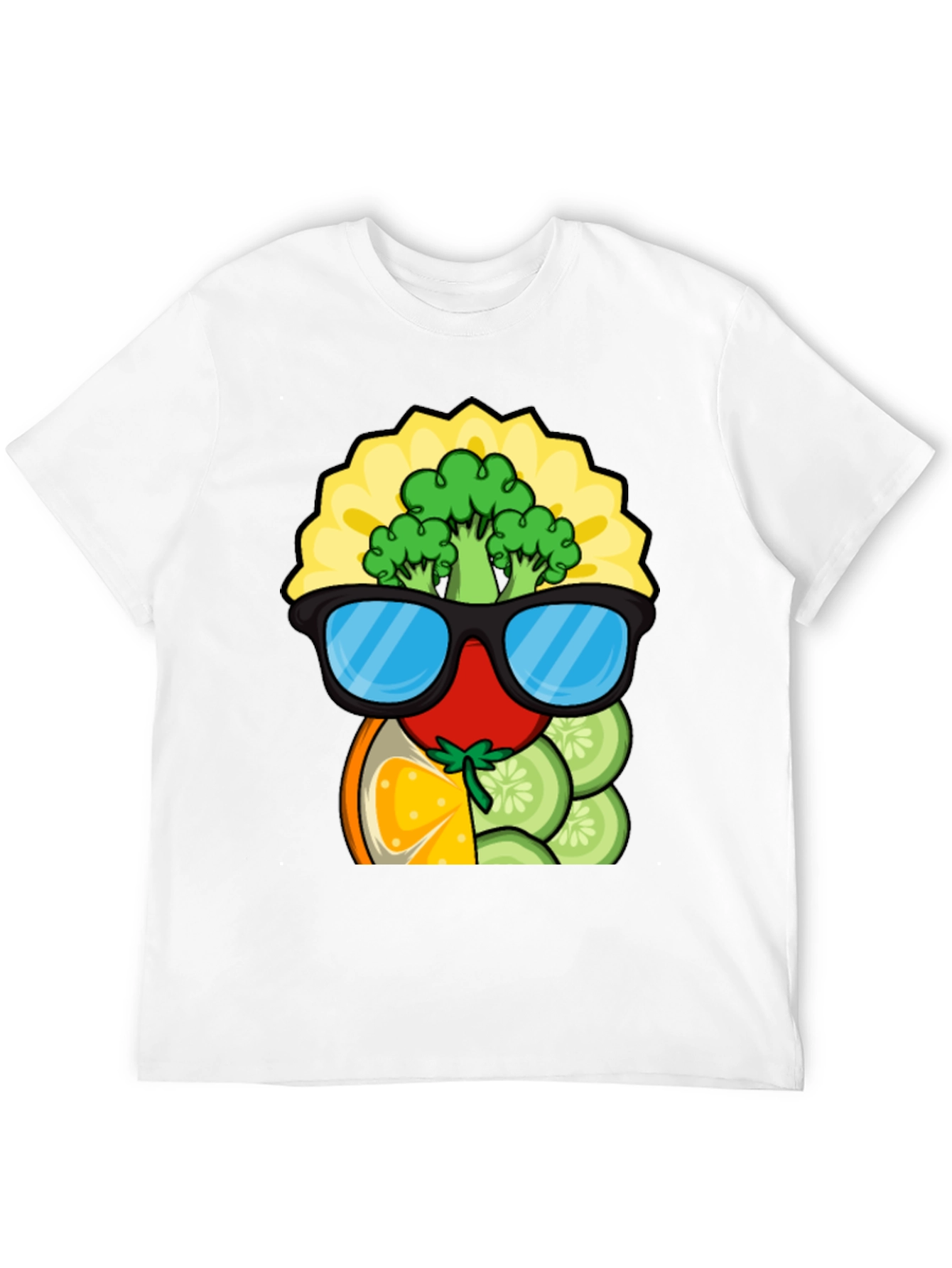 Funky Fruits & Veggies T-Shirt - Quirky Graphic Tee