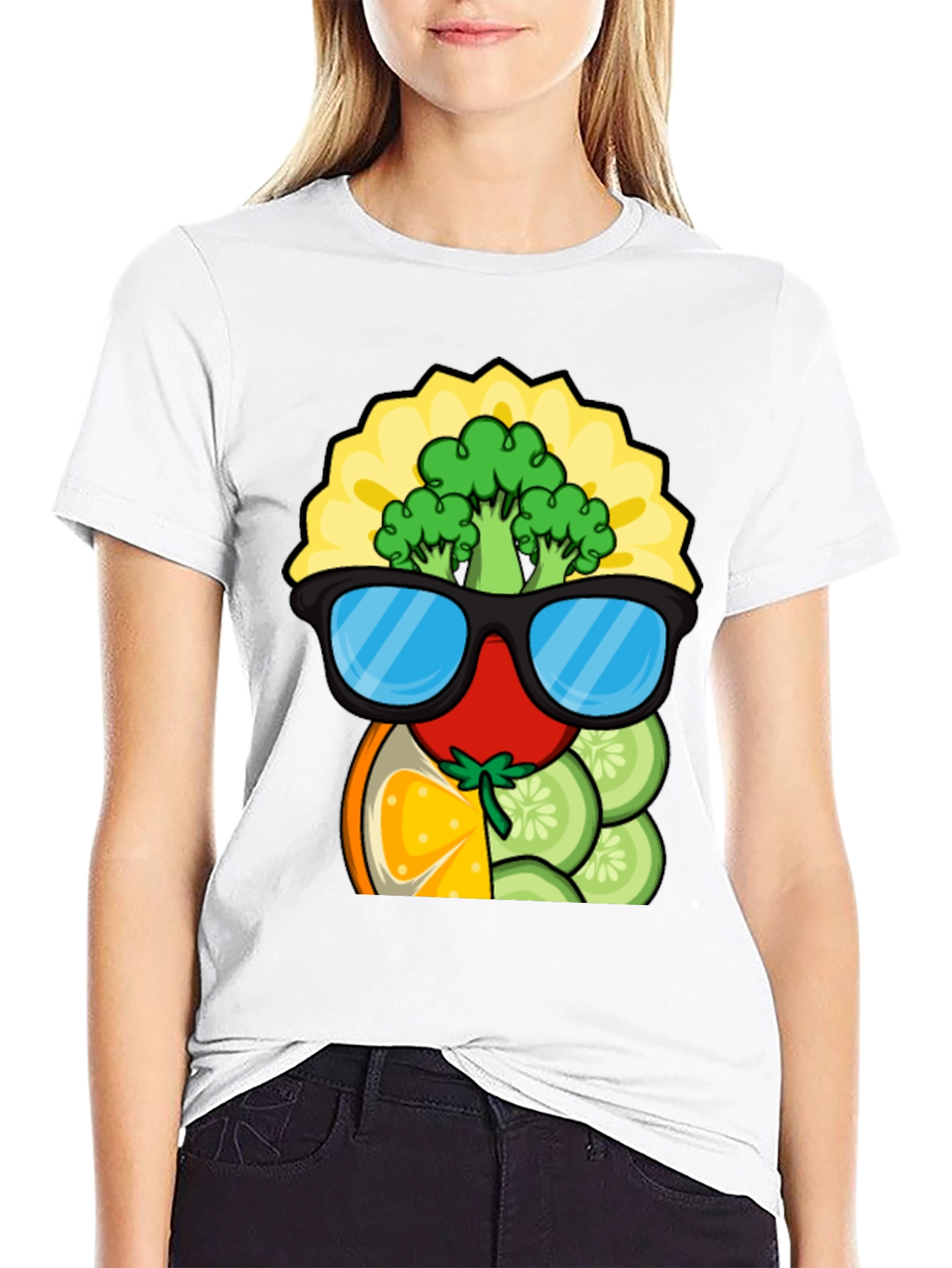 Funky Fruits & Veggies T-Shirt - Quirky Graphic Tee