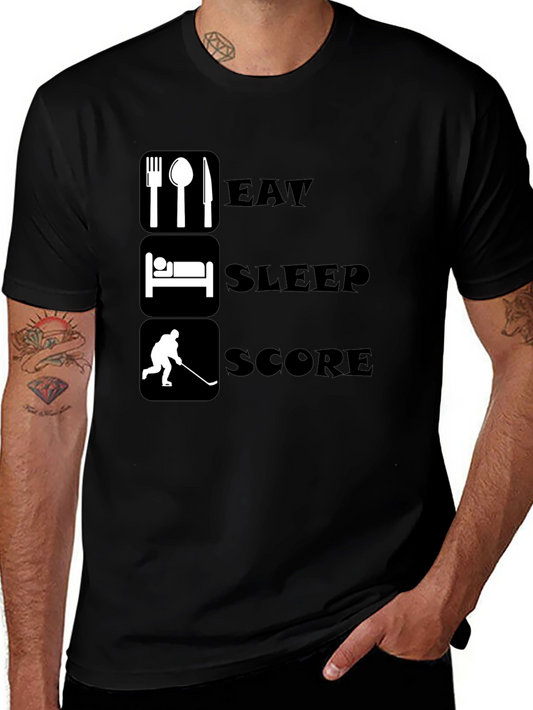 Eat Sleep Score Hockey T-Shirt