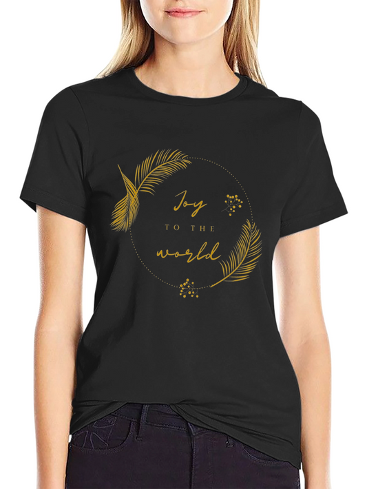 Joy to the World Graphic Tee - Stylish Holiday Shirt