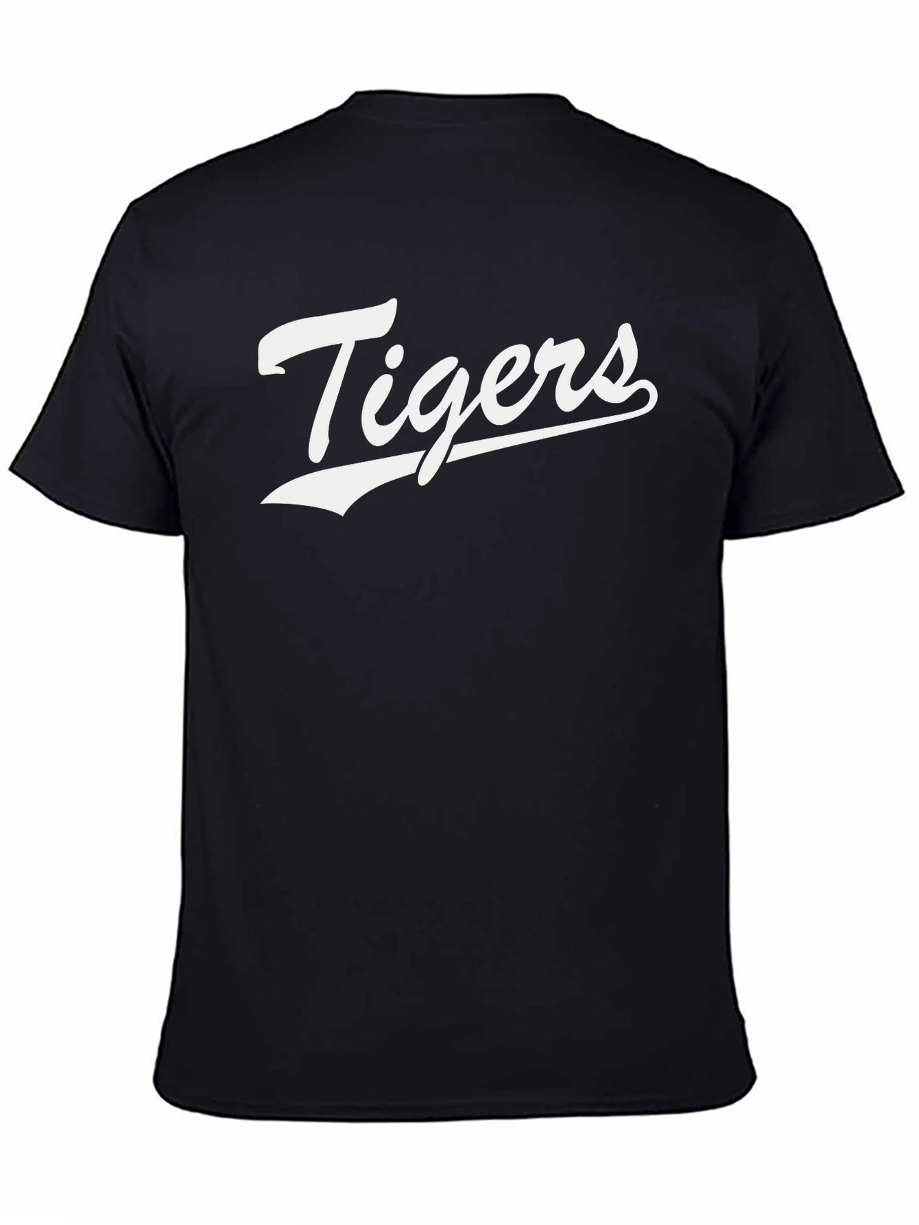 Classic Tigers Graphic Tee - Black Cotton Blend