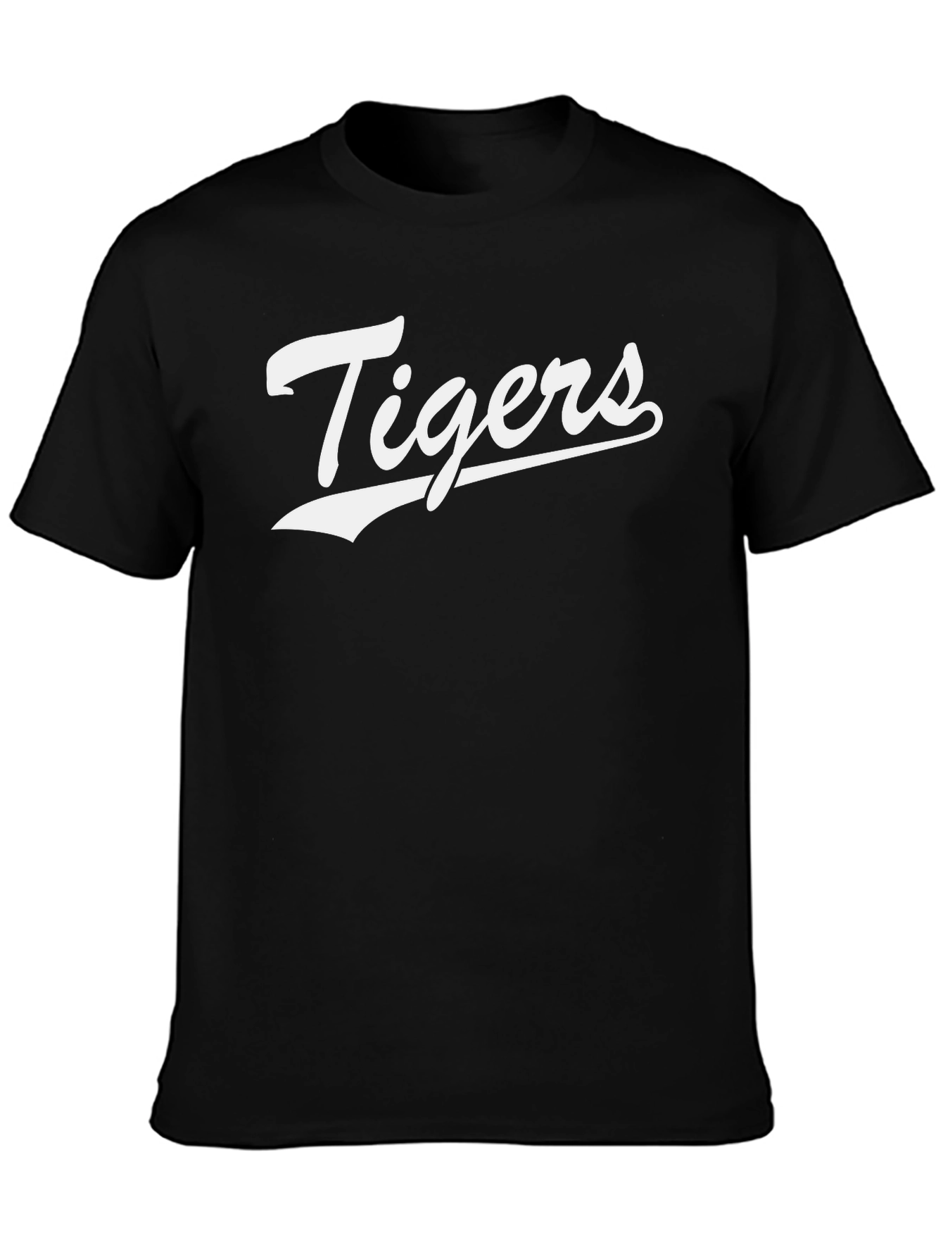 Classic Tigers Graphic Tee - Black Cotton Blend