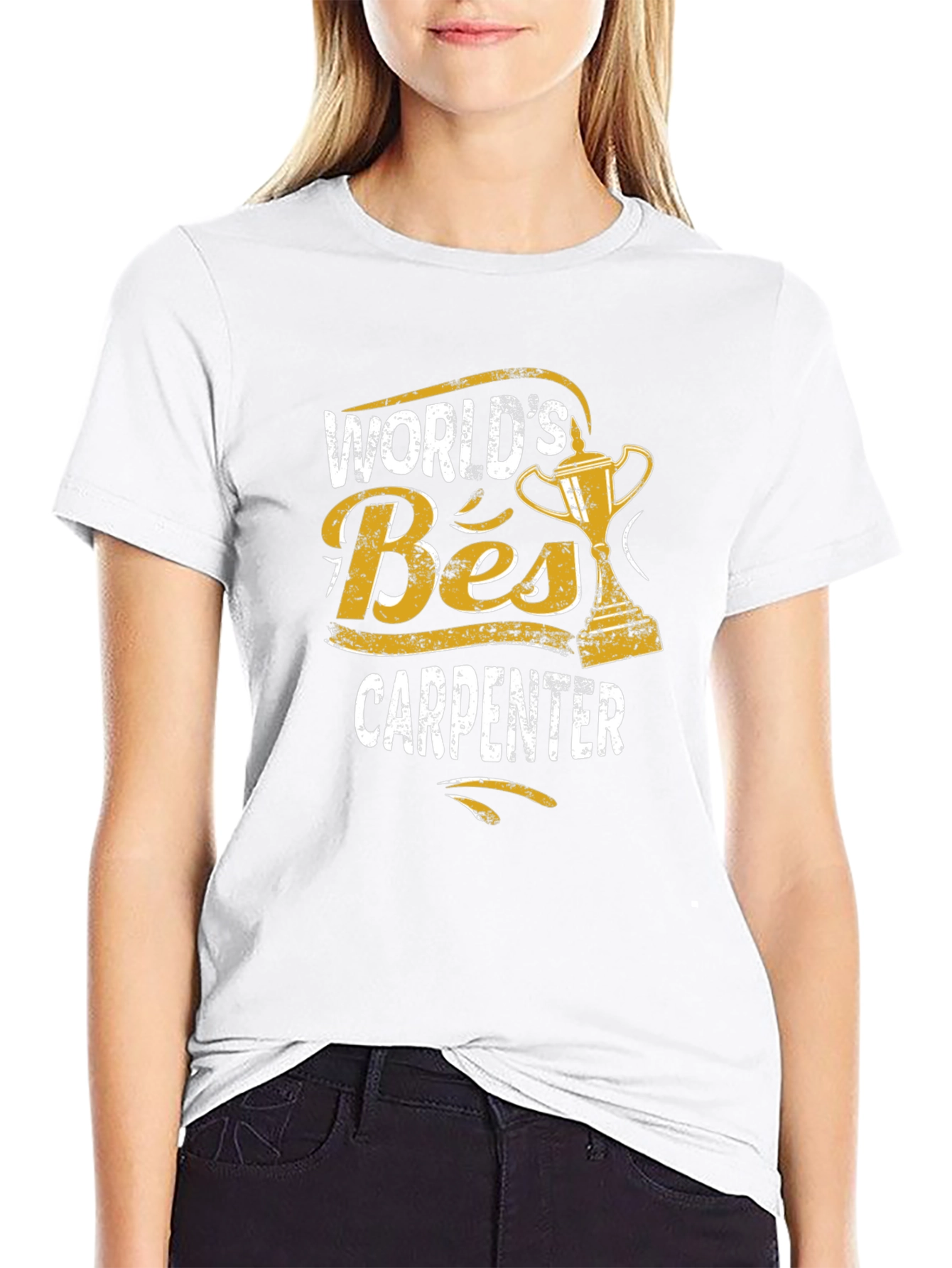 Worlds Best Carpenter Black T-Shirt