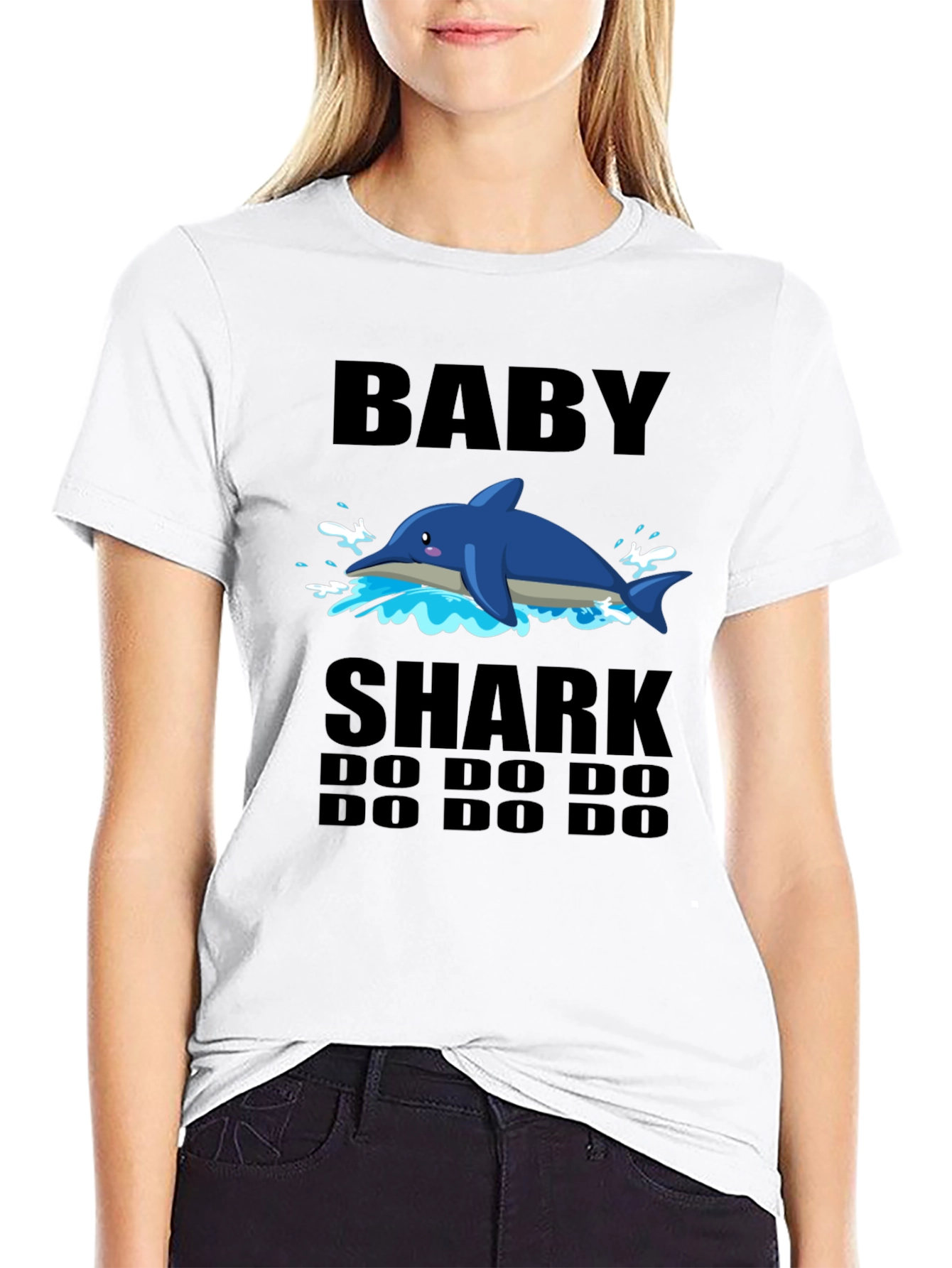 Baby Shark Graphic Tee - Soft Cotton Blend T-Shirt