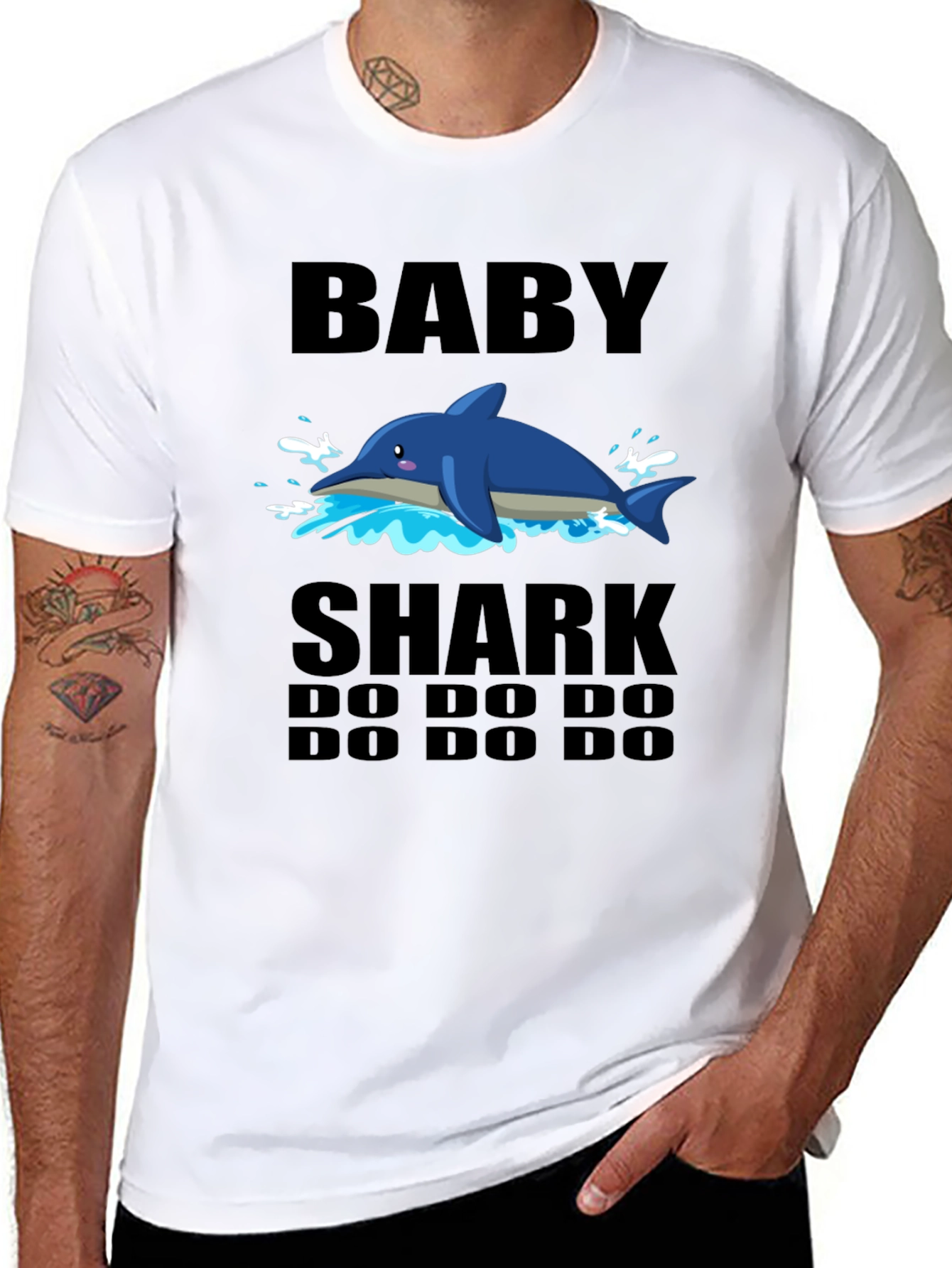Baby Shark Graphic Tee - Soft Cotton Blend T-Shirt