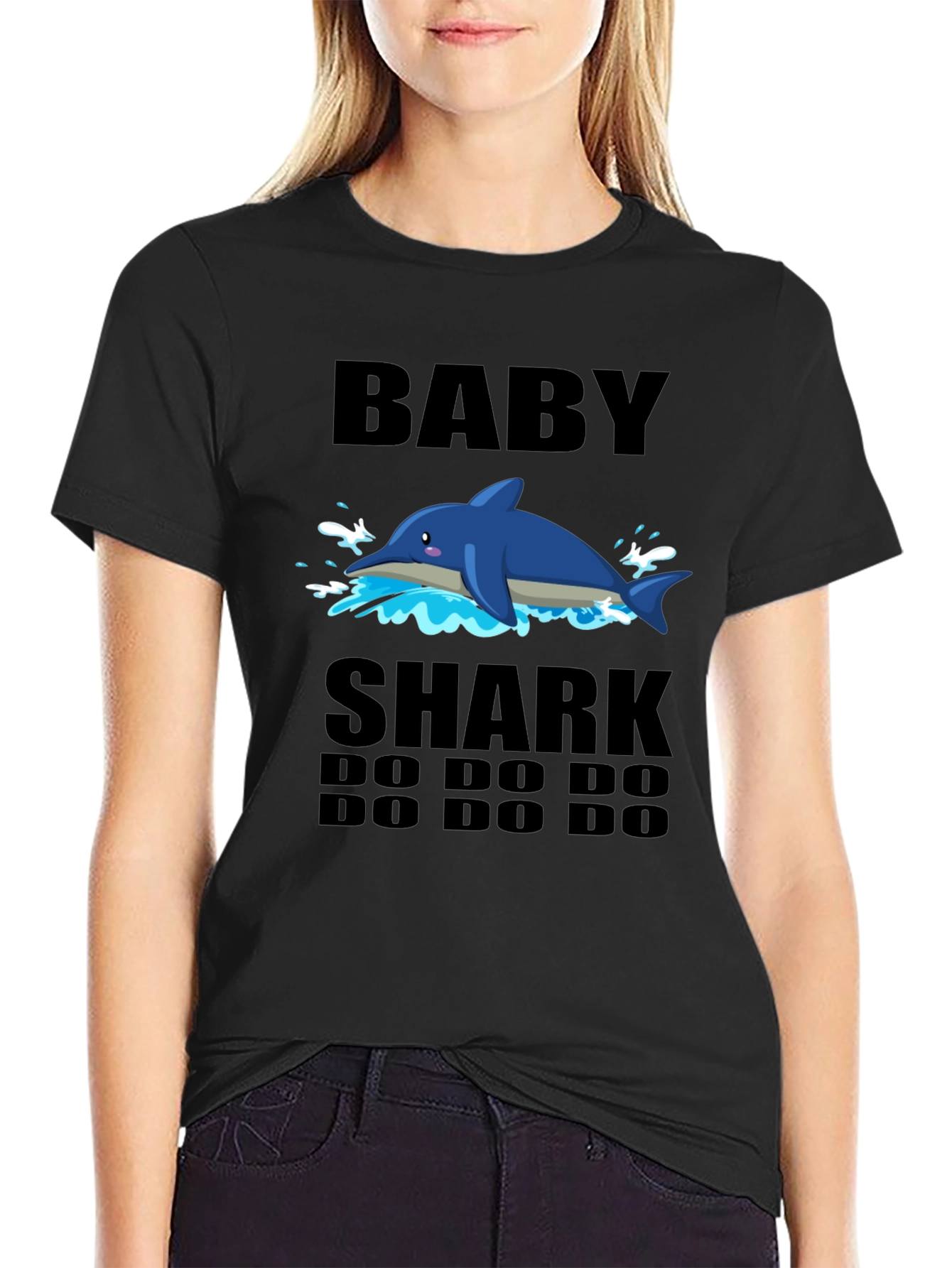 Baby Shark Graphic Tee - Soft Cotton Blend T-Shirt