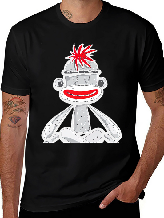 Sock Monkey Graphic Tee - Quirky Design