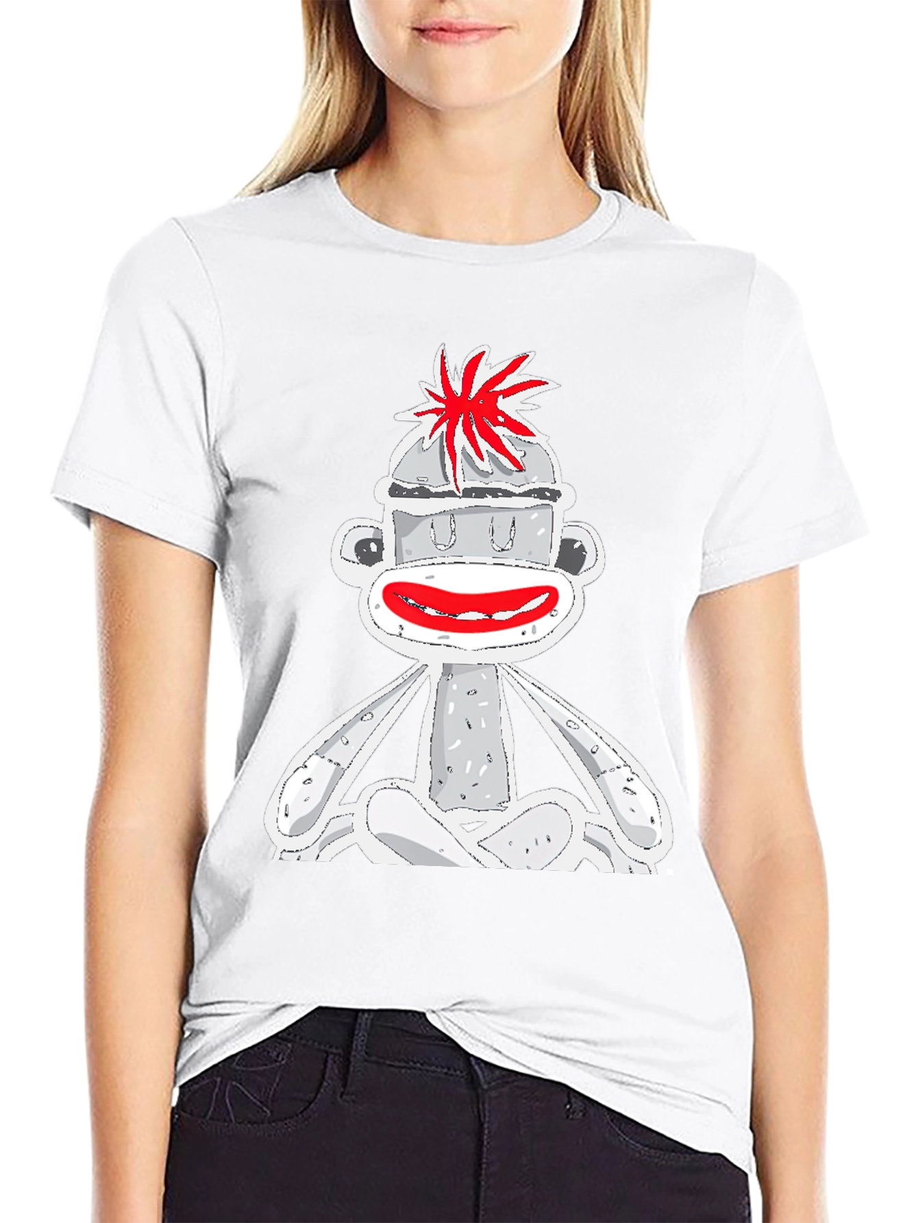 Sock Monkey Graphic Tee - Quirky Design